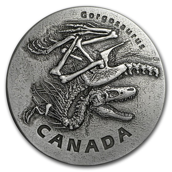 2018 Canada 1 oz Ag Ancient Canada: Gorgosaurus (Antique Finish) 2018 Canada 1 oz Ag Ancient Canada: Gorgosaurus (Antique Finish)